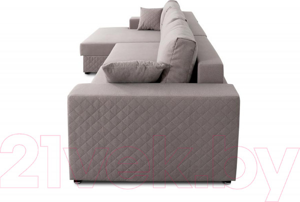 Изображение товара Диван угловой Мебельград Неаполь-2 Стандарт левый (аура темно-бежевый)
