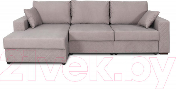Изображение товара Диван угловой Мебельград Неаполь-2 Стандарт левый (аура темно-бежевый)