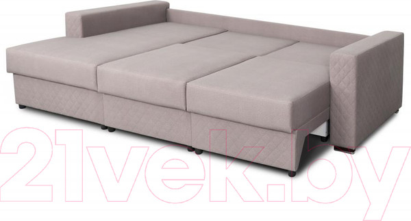 Изображение товара Диван угловой Мебельград Неаполь-2 Стандарт левый (аура темно-бежевый)