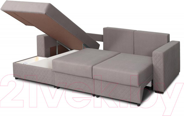 Изображение товара Диван угловой Мебельград Неаполь-2 Стандарт левый (аура темно-бежевый)