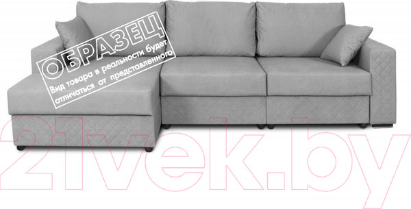 Изображение товара Диван угловой Мебельград Неаполь-2 Стандарт левый (аура голубой)