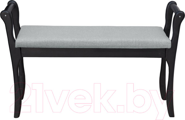 Изображение товара Банкетка Мебелик Мягкая с подлокотниками (серый/венге)