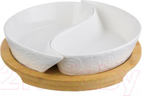 Изображение товара Менажница Elan Gallery Инь-Янь розы / 540272