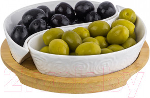 Изображение товара Менажница Elan Gallery Инь-Янь розы / 540272