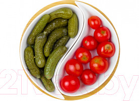 Изображение товара Менажница Elan Gallery Инь-Янь айсберг / 540349