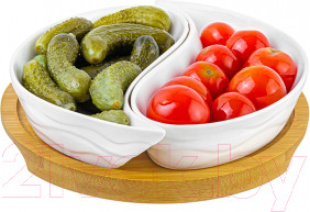 Изображение товара Менажница Elan Gallery Инь-Янь айсберг / 540349