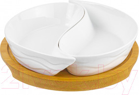 Изображение товара Менажница Elan Gallery Инь-Янь айсберг / 540349