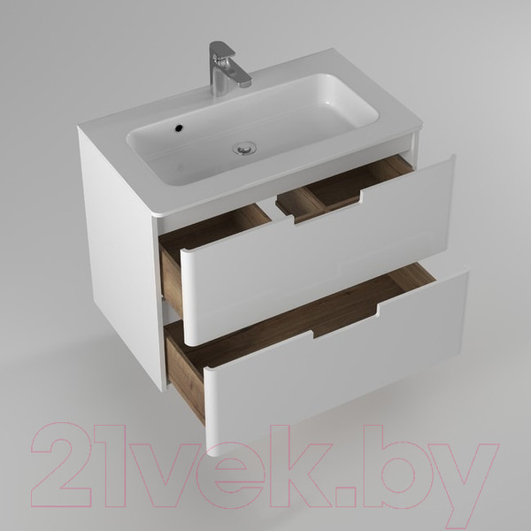 Изображение товара Тумба с умывальником Briz Прато Прато 80 / 240 03-18080-16 00 БЕЛ