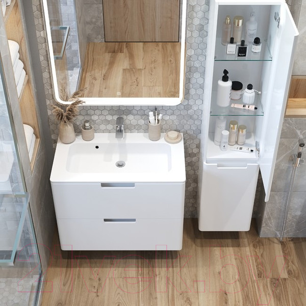 Изображение товара Тумба с умывальником Briz Прато Прато 70 / 240 03-18070-16 00 БЕЛ