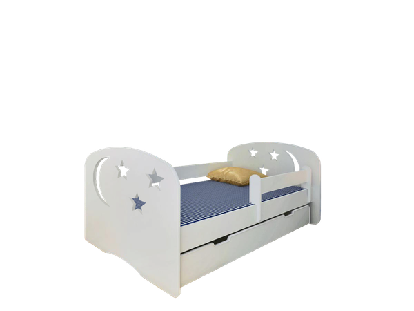 Изображение товара Кровать-тахта детская Мебель детям Ночь 80x160 Н-80 (белый)