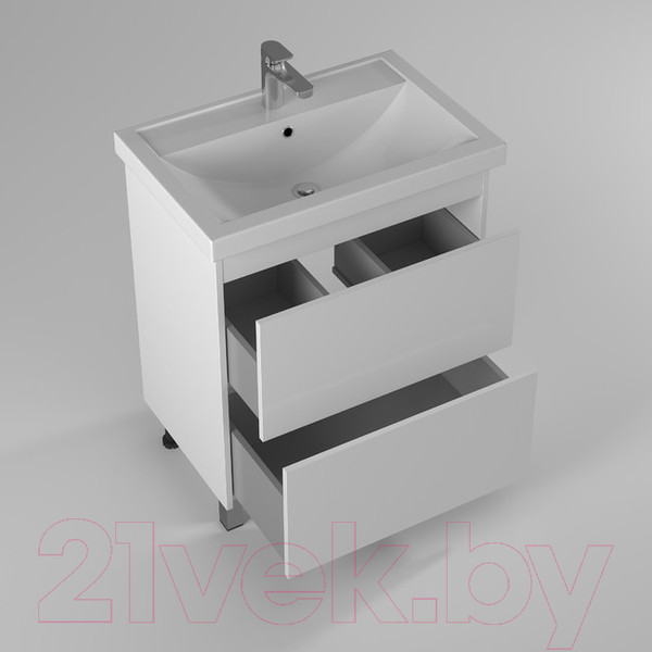 Изображение товара Тумба с умывальником Briz Риччи Фостер 70 / 360 03-08070-06 00 БЕЛ