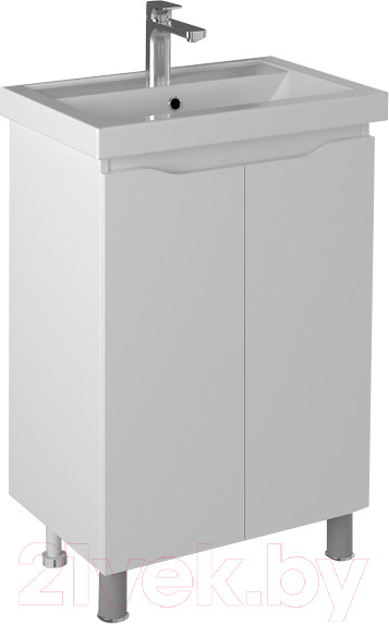 Изображение товара Тумба с умывальником Briz Мальта Фостер 60 / 365 03-02060-06 00 БЕЛ