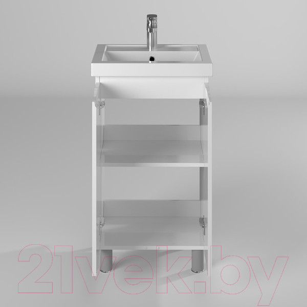 Изображение товара Тумба с умывальником Briz Мальта Фостер 50 / 365 03-02050-06 00 БЕЛ