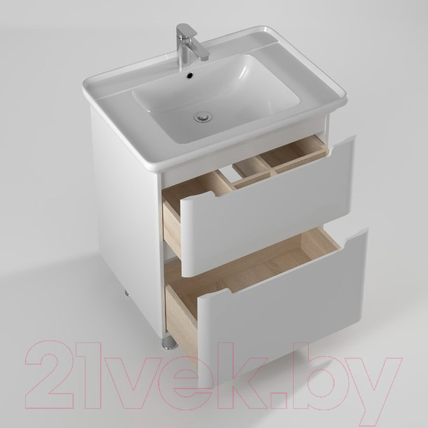 Изображение товара Тумба с умывальником Briz Альби Дуглас 75 / 235 03-08075-14 00 БЕЛ