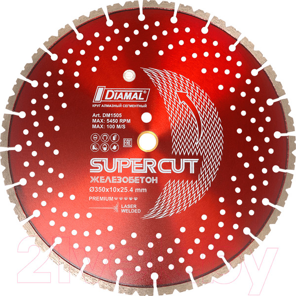Изображение товара Отрезной диск алмазный Diamal DM1505