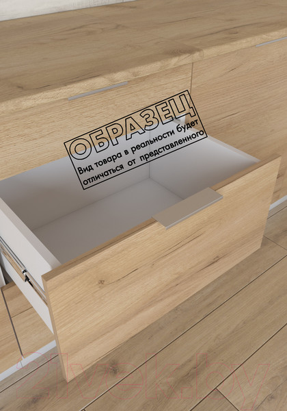 Изображение товара Кухонный гарнитур Интермебель Микс Топ-38 2.4м без столешницы (белый премиум)