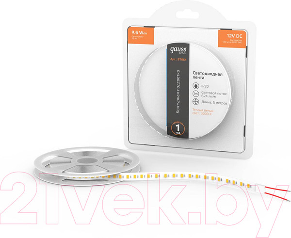 Изображение товара Светодиодная лента Gauss Basic BT064