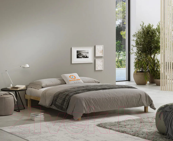 Изображение товара Полуторная кровать Домаклево Канапе 140x200 (береза)