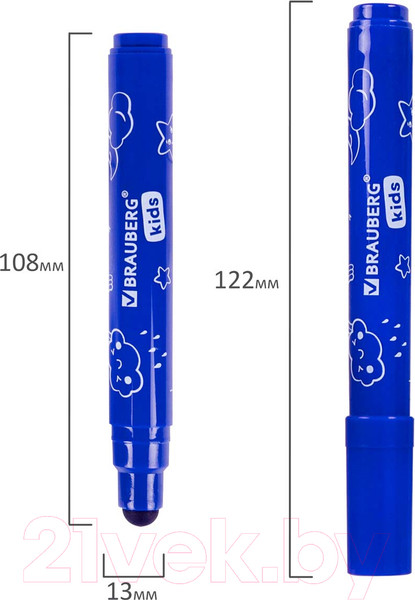 Изображение товара Фломастеры Brauberg Kids / 152178 (6цв)