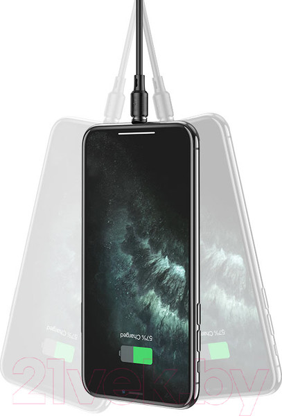 Изображение товара Кабель Hoco X52 Lightning (1м, черный)