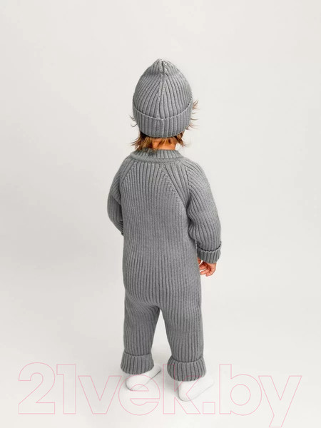Изображение товара Комбинезон для малышей Amarobaby Pure Love Tot / AB-OD22-PLT5/11-80 (серый, р. 80)