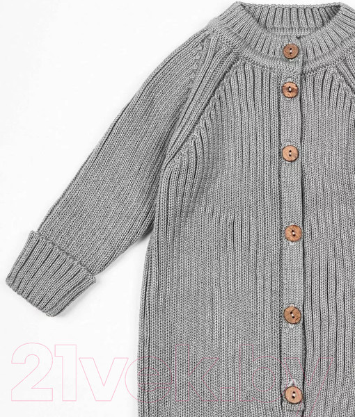 Изображение товара Комбинезон для малышей Amarobaby Pure Love Tot / AB-OD22-PLT5/11-80 (серый, р. 80)