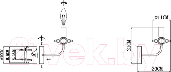 Изображение товара Бра Evoluce SLE1117-201-01