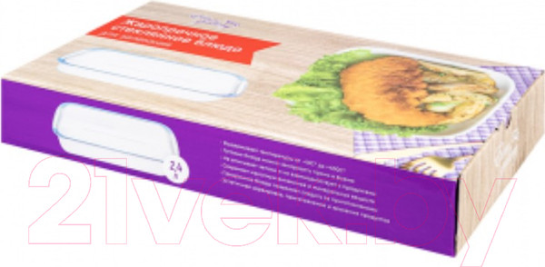 Изображение товара Форма для запекания Elan Gallery Прямоугольное / 360080