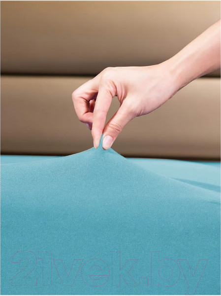 Изображение товара Простыня GoodNight Трикотаж на резинке 200x200x20 / 372002 (бирюзовый)
