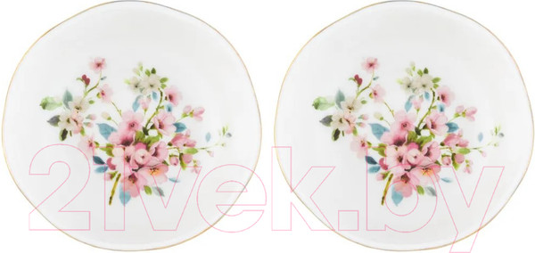 Изображение товара Креманка Elan Gallery Яблоневый цвет на голубом / 420434