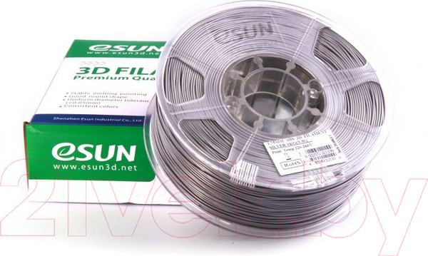 Изображение товара Пластик для 3D-печати eSUN ABS / т0025320 (1.75мм, 1кг, серебристый)