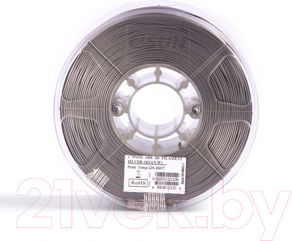 Изображение товара Пластик для 3D-печати eSUN ABS / т0025320 (1.75мм, 1кг, серебристый)