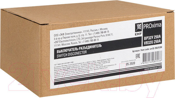 Изображение товара Выключатель-разъединитель EKF Uvr32-35b31250