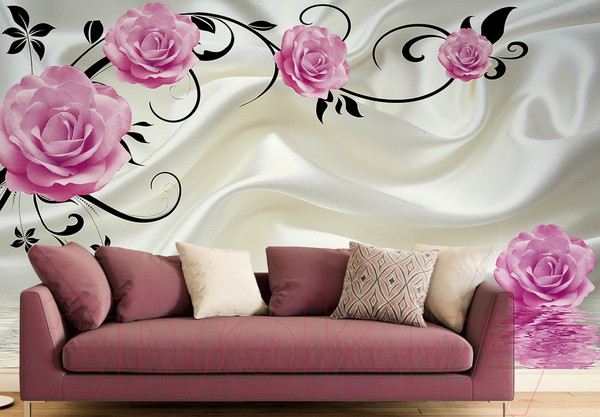 Изображение товара Фотообои листовые Citydecor Цветочный декор 5 3D (400x254)