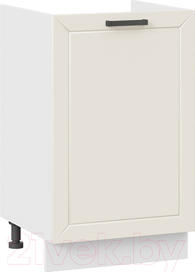 Изображение товара Шкаф под мойку ТриЯ Лорас 1Н5М (белый/холст брюле)