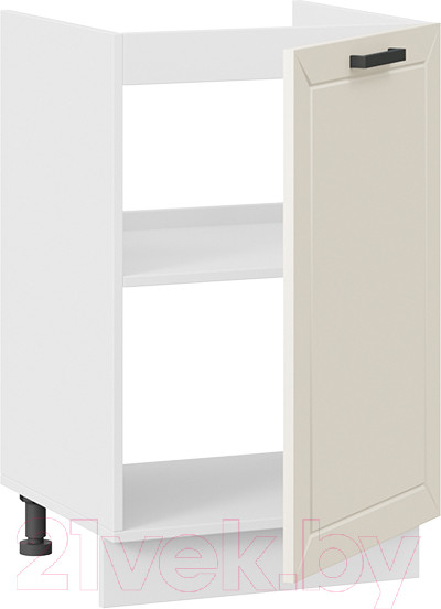 Изображение товара Шкаф под мойку ТриЯ Лорас 1Н5М (белый/холст брюле)