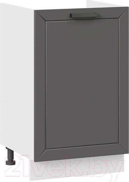 Изображение товара Шкаф под мойку ТриЯ Лорас 1Н5М (белый/холст вулкан)