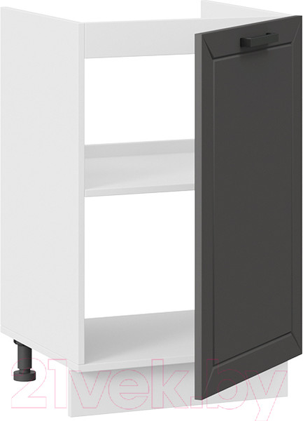 Изображение товара Шкаф под мойку ТриЯ Лорас 1Н5М (белый/холст вулкан)