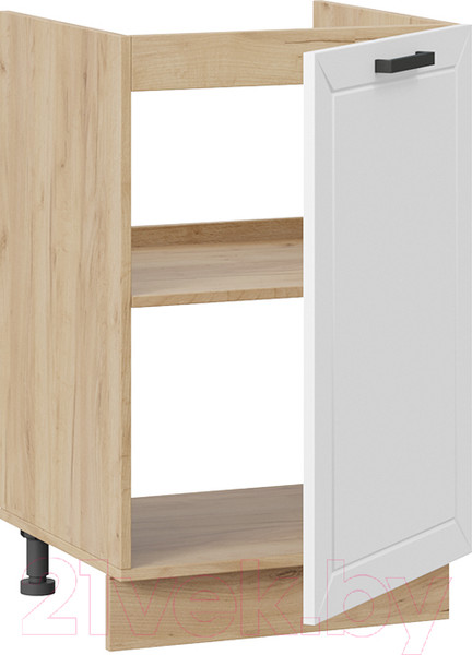 Изображение товара Шкаф под мойку ТриЯ Лорас 1Н5М (дуб крафт золотой/холст белый)