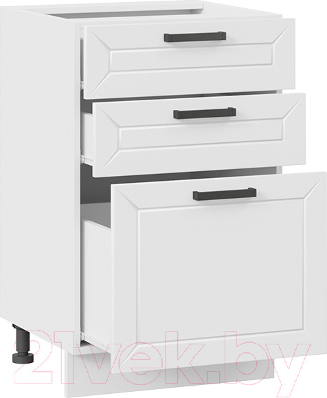 Изображение товара Шкаф-стол кухонный ТриЯ Лорас 1Н5Я3 (белый/холст белый)