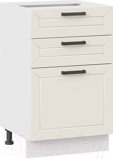 Изображение товара Шкаф-стол кухонный ТриЯ Лорас 1Н5Я3 (белый/холст брюле)