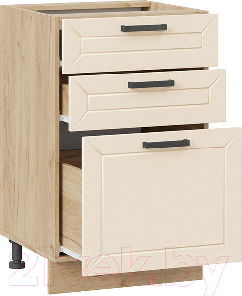 Изображение товара Шкаф-стол кухонный ТриЯ Лорас 1Н5Я3 (дуб крафт золотой/холст брюле)