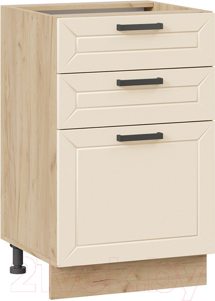 Изображение товара Шкаф-стол кухонный ТриЯ Лорас 1Н5Я3 (дуб крафт золотой/холст брюле)