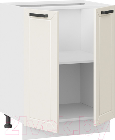 Изображение товара Шкаф-стол кухонный ТриЯ Лорас 1Н6 (белый/холст брюле)