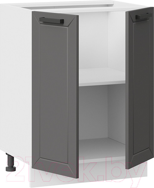 Изображение товара Шкаф-стол кухонный ТриЯ Лорас 1Н6 (белый/холст вулкан)
