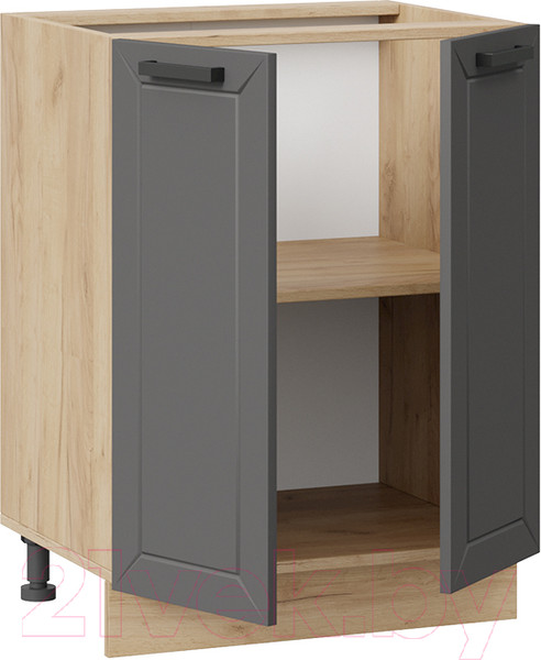 Изображение товара Шкаф-стол кухонный ТриЯ Лорас 1Н6 (дуб крафт золотой/холст вулкан)