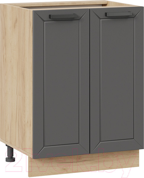 Изображение товара Шкаф-стол кухонный ТриЯ Лорас 1Н6 (дуб крафт золотой/холст вулкан)