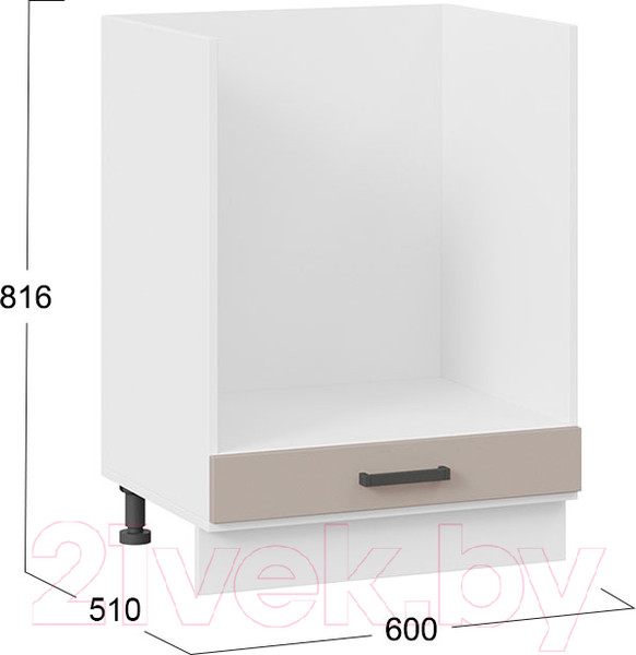 Изображение товара Шкаф под духовку ТриЯ Лорас 1Н6Б (белый/холст латте)