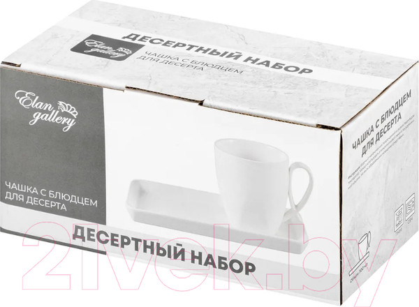 Изображение товара Чашка с блюдцем Elan Gallery Айсберг / 540706