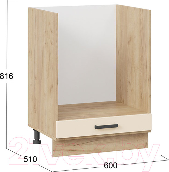 Изображение товара Шкаф под духовку ТриЯ Лорас 1Н6Б (дуб крафт золотой/холст брюле)
